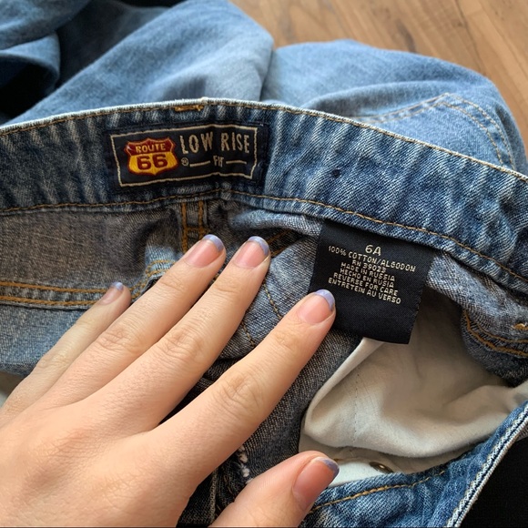 Vintage 90s y2k Route 66 Low rise Jeans size 6 - Picture 4 of 8